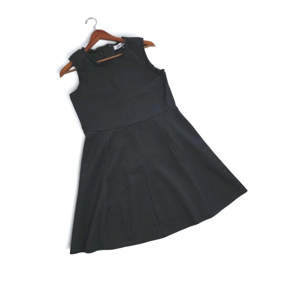 Sienna & Bellini Black Sleeveless Fit & Flare Mini Skater Dress Size L XL